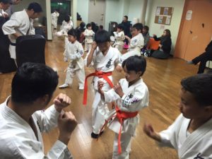 1月17日に行われた昇級試験の結果発表の様子です。