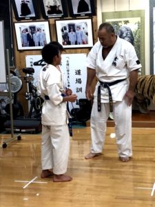 平成29年10月23日（月）、村上塾長と瀬〆師範が大分へ来県され、大分県大分市の大分県本部道場にて合同稽古を行いました。