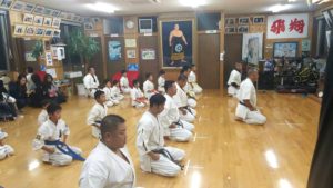 平成29年10月23日（月）、村上塾長と瀬〆師範が大分へ来県され、大分県大分市の大分県本部道場にて合同稽古を行いました。