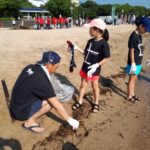 平成30年7月15日（日）、別府スパビーチにて海岸海浜清掃奉仕活動を行いました。