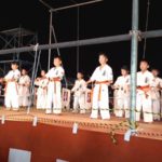 平成30年8月30日（土）「しんせい祭り」にて士道舘北部エリアの子どもたちが形と板わりを披露しました。